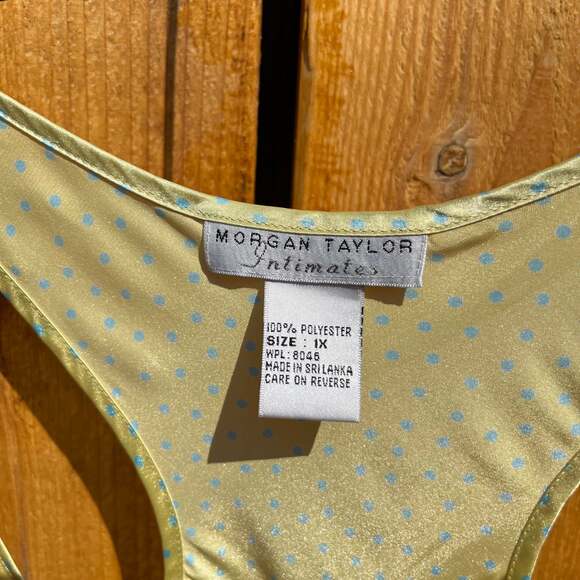 Vintage Morgan Taylor Intimates Plus Size Yellow Nightgown - Picture 2 of 7